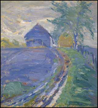 Barn and Lane by Lionel Lemoine FitzGerald vendu pour $28,750