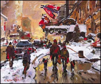 Montréal, Rue Sherbrooke by Serge Brunoni sold for $4,025