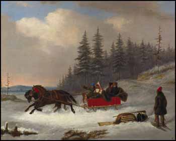 The Sleigh Drive by Cornelius David Krieghoff sold for $184,000