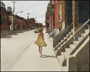 Une journée d'été, avenue Coloniale vers Duluth, Montréal by John Geoffrey Caruthers Little vendu pour $55,575
