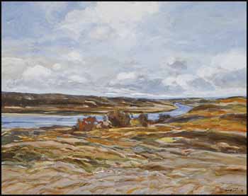 Landscape on Winding Creek (00634/2013-538) by Hans Herold vendu pour $1,375