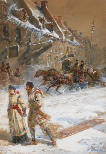 Going Tobogganing by Henry Sandham sold for $29,500
