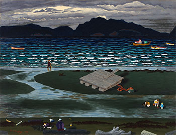 Low Tide at Qualicum Beach by Edward John (E.J.) Hughes vendu pour $541,250