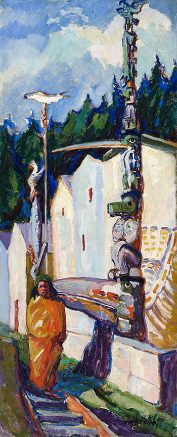 Alert Bay (Indian in Yellow Blanket) by Emily Carr vendu pour $1,681,250