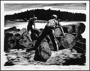 Logging
 by Leonard Hutchinson sold for $330
