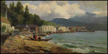 Indian Village, Alert Bay, BC by Frederic Marlett Bell-Smith vendu pour $29,250