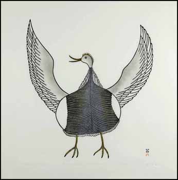 First Goose of the Spring by Qaunaq Mikkigak sold for $188
