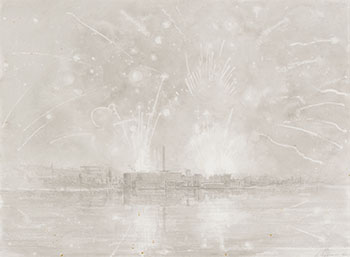 Exploding Fireworks Factory #7 by Neil Wedman vendu pour $1,000