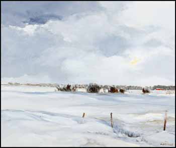 Winter Prairies Near Prince Albert by Hans Herold vendu pour $1,000