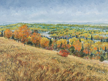 Autumn in the Valley, N.W. of Calgary, Alberta by Randolph T. Parker vendu pour $1,625
