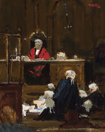 Court Scene, Old Bailey by Charles James McCall vendu pour $438
