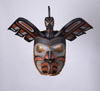 Kingfisher Mask by Eugene Hunt sold for $1,375