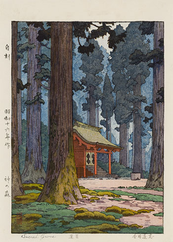Sacred Grove by Toshi Yoshida vendu pour $1,125