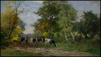 Going to Pasture by Johan Frederik Scherrewitz sold for $6,958