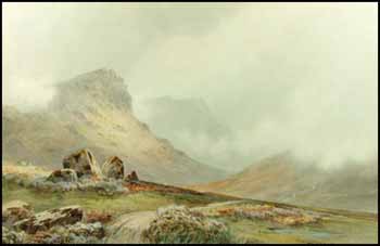 Highland Landscape by Charles E. Hannaford vendu pour $1,955