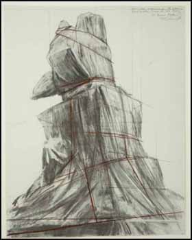 Wrapped Monument to Vittorio Emanuelle ~ Project for the Piazza del Duomo, Milan by  Christo vendu pour $3,163