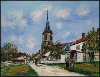 Église de la Boissière, Rue Principale by Maurice Utrillo vendu pour $76,050