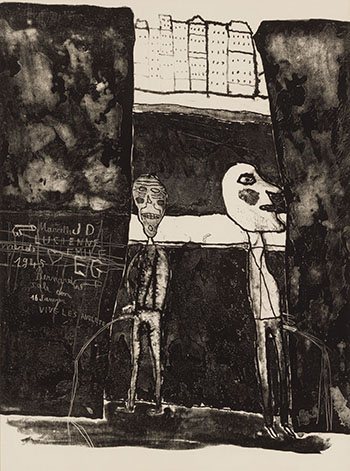 Pisseurs au mur (Webel 62) by Jean Dubuffet vendu pour $1,250