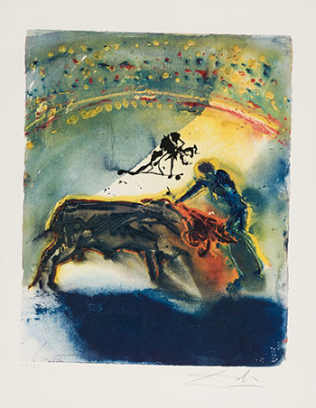 Tauromachie I by Salvador Dali sold for $2,813