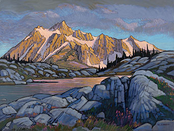 Dusk at Shuksan Mountain by Nicholas J. Bott vendu pour $8,750
