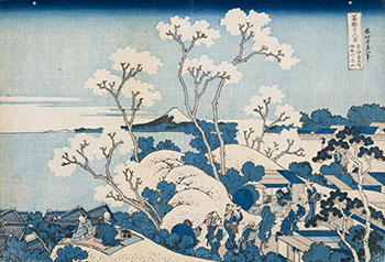 Fuji from Gotenyama at Shinagawa on the Tokaido by Katsushika Hokusai sold for $37,250