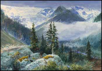 A View of the Selkirk Mountains by Marmaduke Matthews vendu pour $1,495