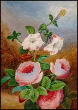 Roses and Morning Glories by James Griffiths sold for $920