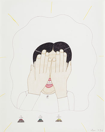 Composition (Remembering Ancestors) by Annie Pootoogook sold for $8,125