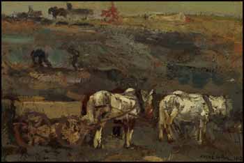 In the Fields by Christian (Andreas) Gottfried Lapine sold for $1,053