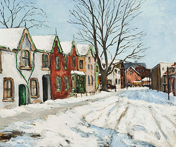 Heavy Snow - Berryman Street by Albert Jacques Franck vendu pour $10,000