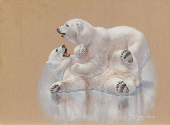 Polar Bears by J Thomas Sharkey vendu pour $875