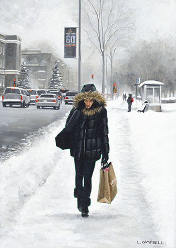 Sherbrooke St at Arlington Ave by Laurie Campbell sold for $2,125