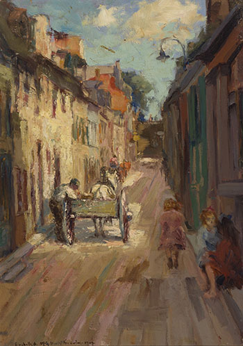 Street Scene by Elizabeth Annie McGillivray Knowles sold for $750