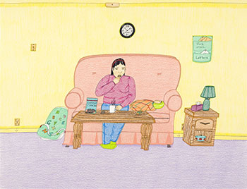 Tea and Cookies by Annie Pootoogook sold for $13,750