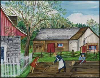 Gardening in Springtime by Marie Cecile Bouchard sold for $1,000