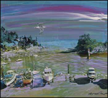 Harbour Scene by Raymond Chow vendu pour $500