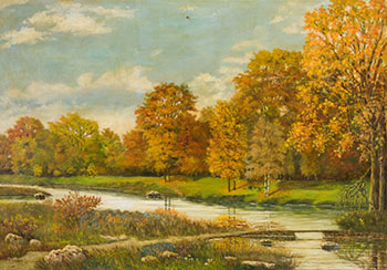 Automne doré, Beaurepaire, Québec by J.O. Grey sold for $63