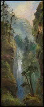 Waterfall by Reverend J. Williams Ogden sold for $748