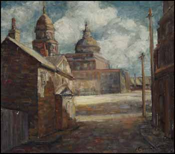 Street Scene by Fleurimond Constantineau vendu pour $1,521