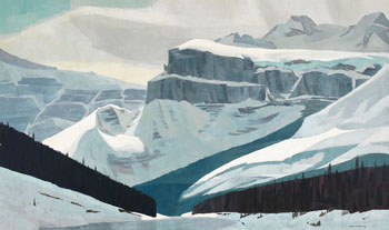 Mt. Chephren, Banff by Alan Caswell Collier vendu pour $21,250