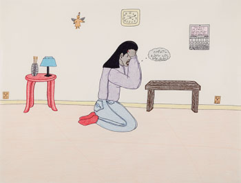 Crying by Annie Pootoogook vendu pour $7,500