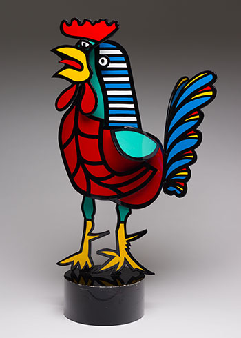 Rooster by Joseph Meerbott sold for $1,375