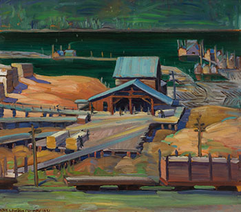 Saw Mill, Nelson B.C. by Nan (Anna Getrude Lawson) Cheney sold for $8,125