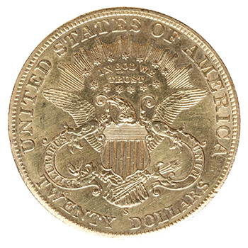 Gold $20 Double Eagle “Liberty Head”, 1900 S - San Francisco Mint by  USA sold for $4,063