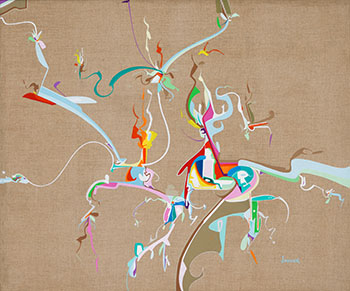 Doc's Innocent Driving by Alex Simeon Janvier sold for $52,250