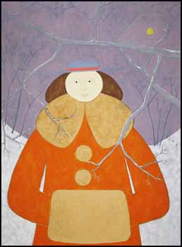 Dame au manteau d'hiver by Jacques Barbeau vendu pour $2,340
