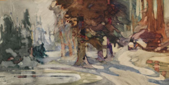 Winter - Near Seymour Arm by Charles John Collings vendu pour $4,425