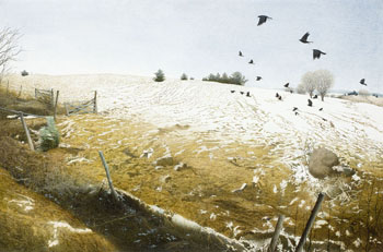 Late Snow by Lloyd Fitzgerald vendu pour $1,625