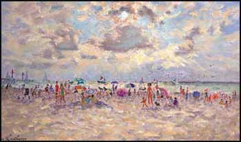 Beau temps à Trouville en août by André Hambourg sold for $17,250