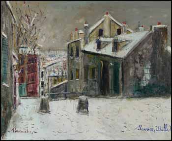 Neige, Montmartre by Maurice Utrillo vendu pour $93,600